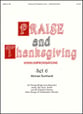 Praise and Thanksgiving Set 6 Organ sheet music cover